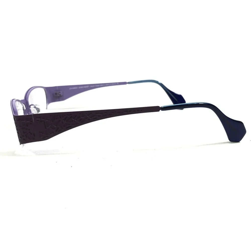 Iyoko-Inyake Eyeglasses Frames IY580 Col. 144 Purple Rectangular 52-18-140